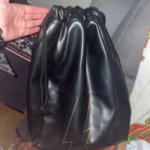 Carolina Herrera Black Leather Backpack with Lightning Design Carolina Herrera | Bags | Carolina Herrera Black Bad Boy  main image 3
